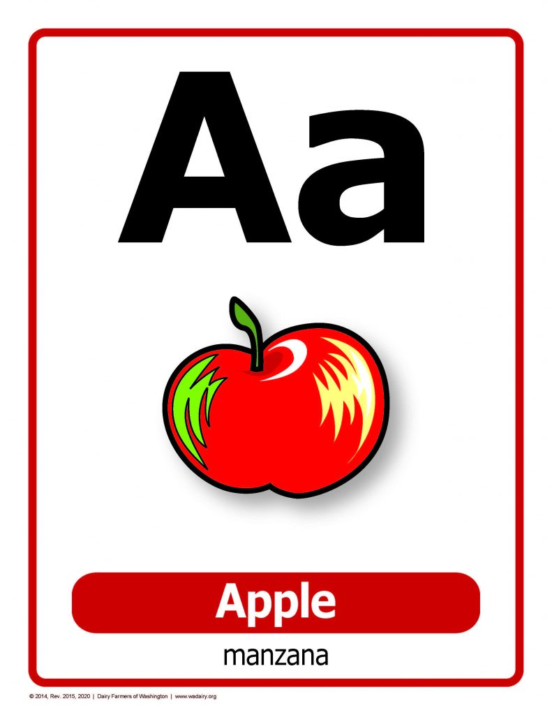 Alphabet Food Cards