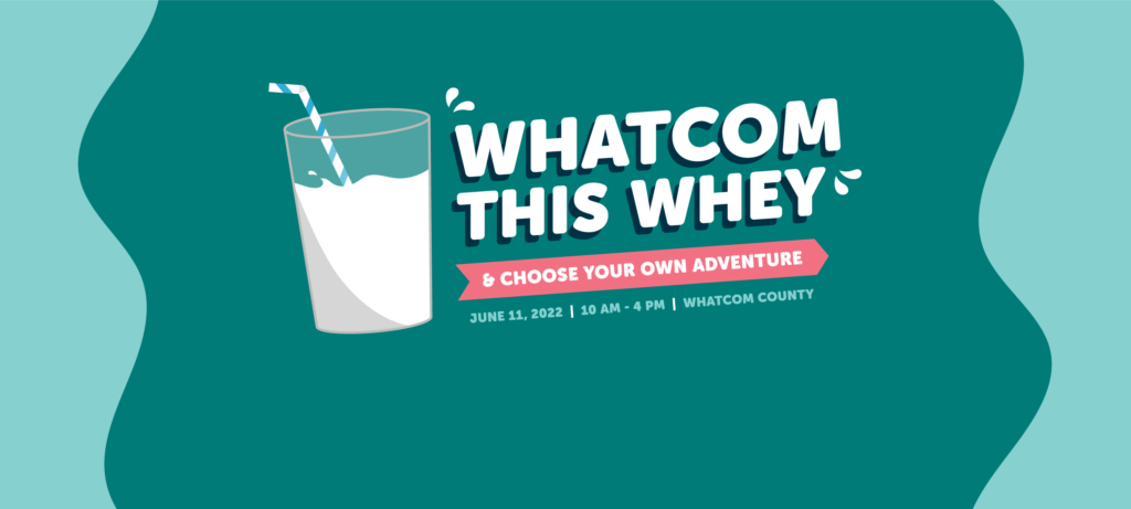Whatcom this Whey & choose your own adventure event banner